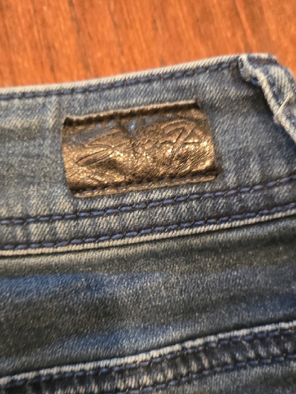 Seven7 Denim Shorts in Medium Blue Wash - Picture 6 of 13
